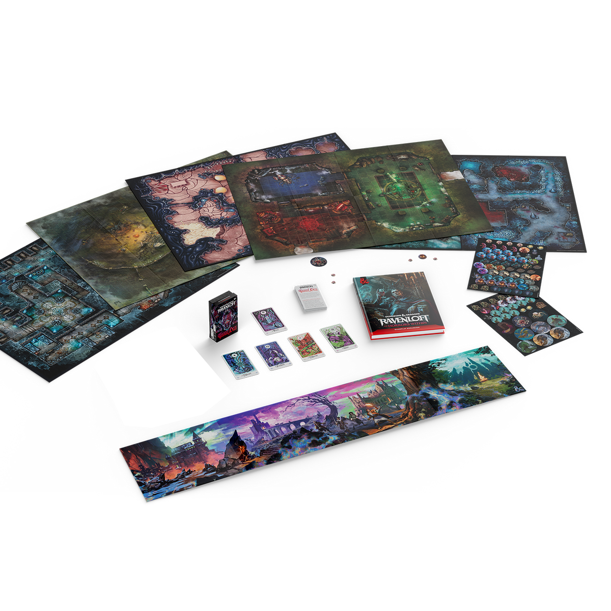 DD5 Ravenloft Horrors Within Alt Cover/DM's Screen/Map Pack/Tarroka Deck/Bundle