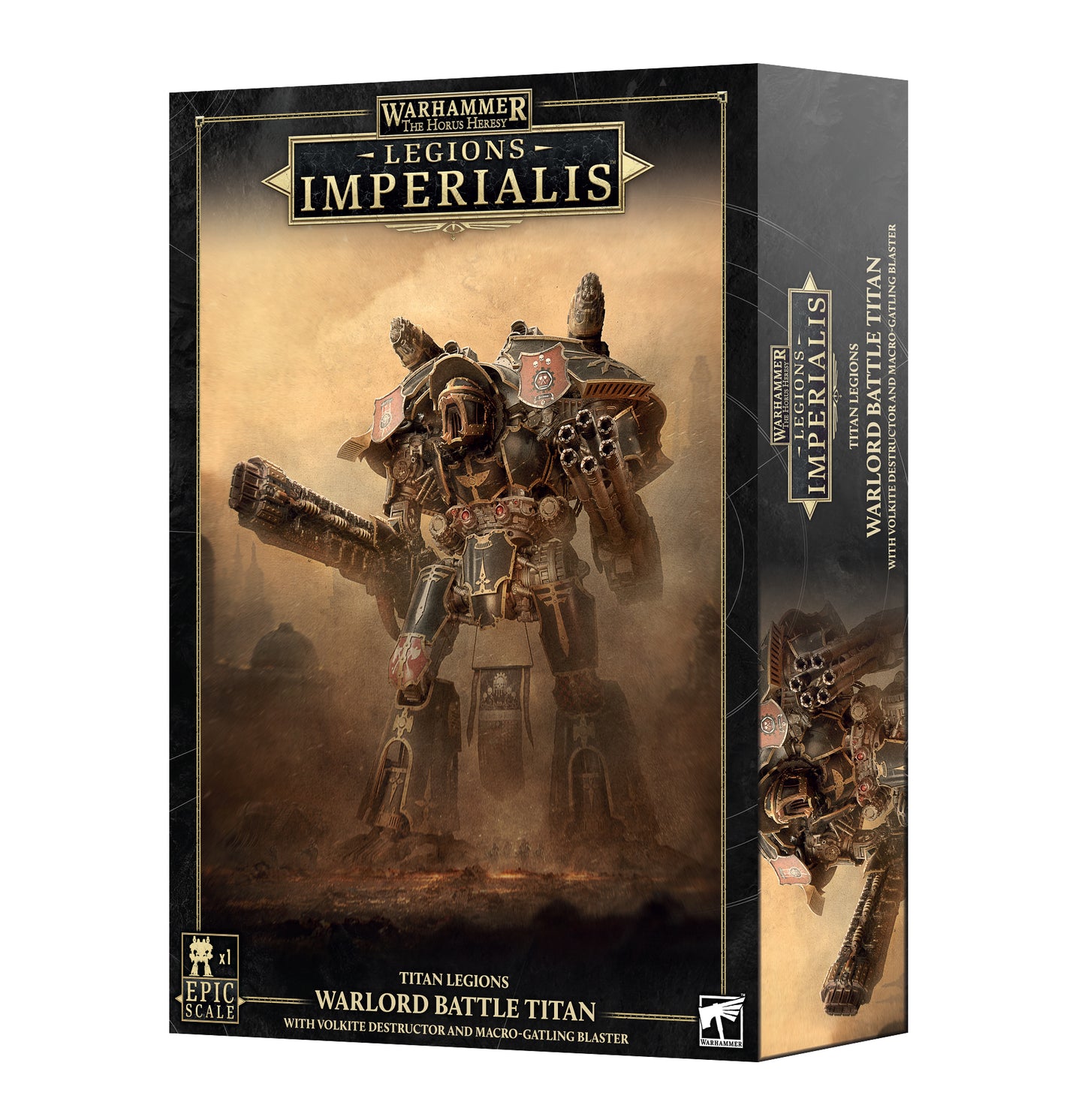 Legions Imperialis: Warlord Titan With Volkite Destructor & Macro-Gatling Blaster