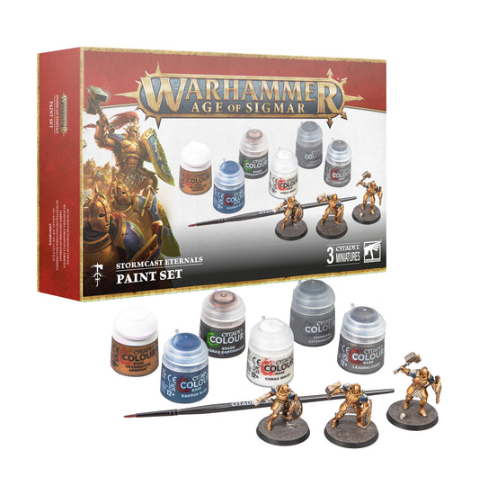 Age Of Sigmar Stormcast Eternals & Paint Set