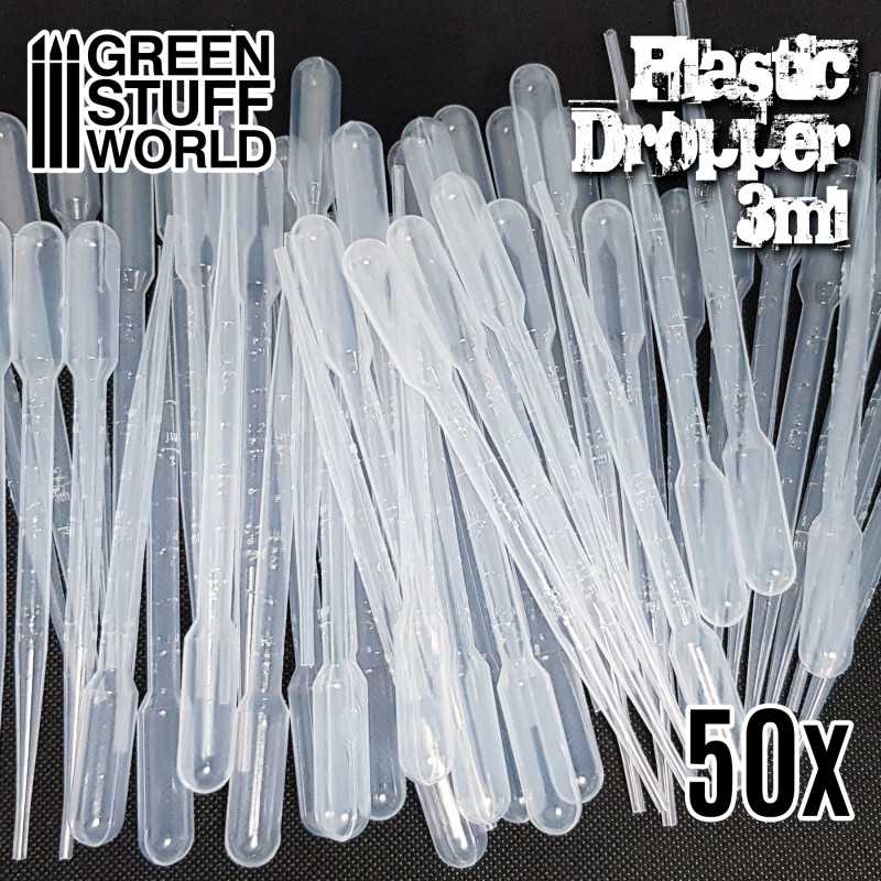 50x Long Droppers with Suction Bulb