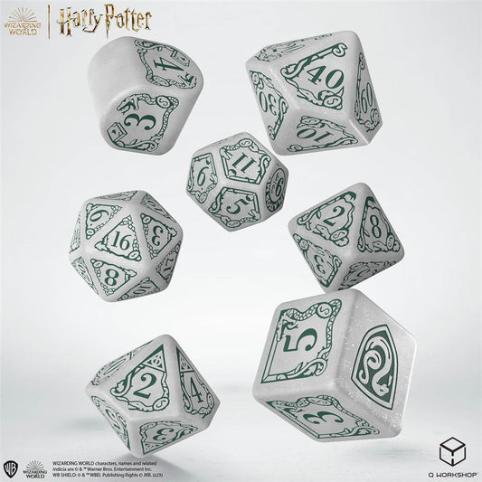 Harry Potter - Slytherin Modern Dice Set - Λευκό
