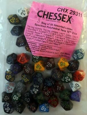 Τυχαία ζάρια Chessex D10/D12/D6/D10 (Δεκάδες).