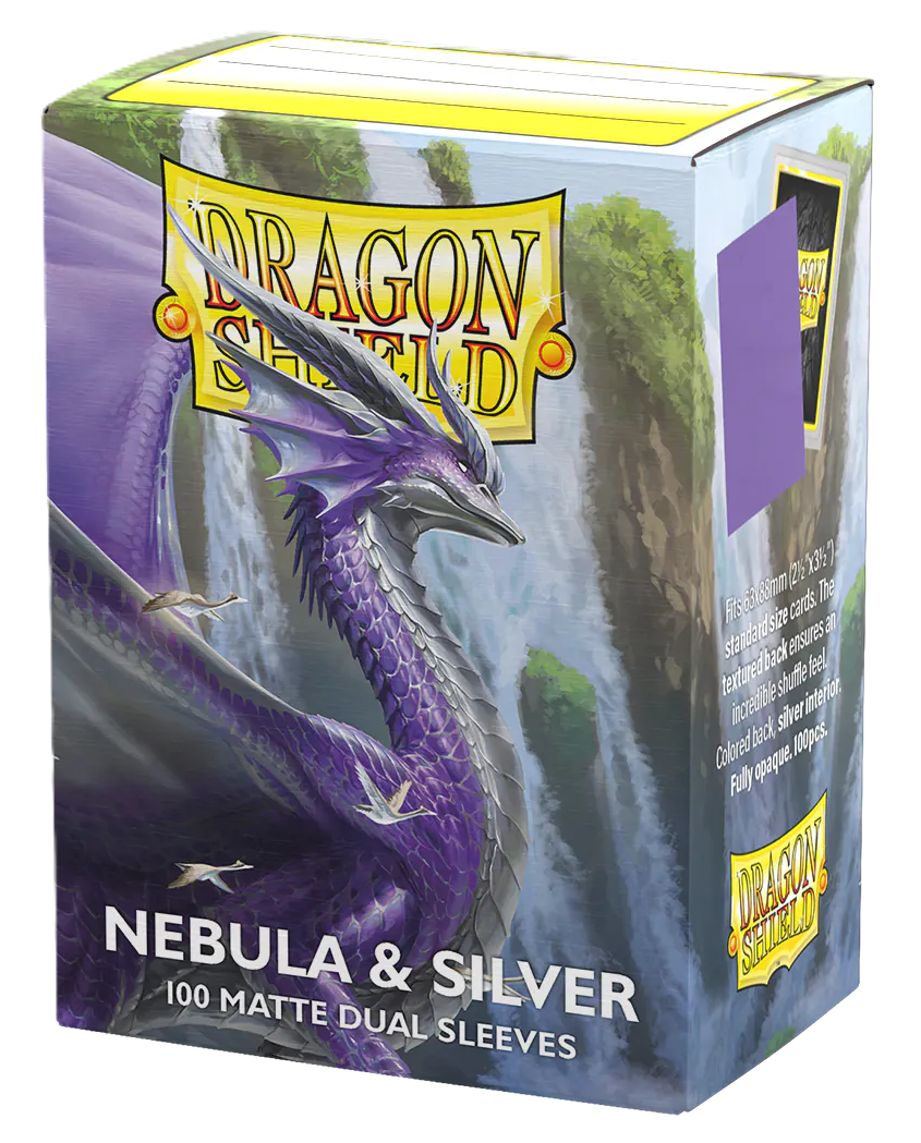 DS Matte Dual Nebula & Silver Sleeves 100ct