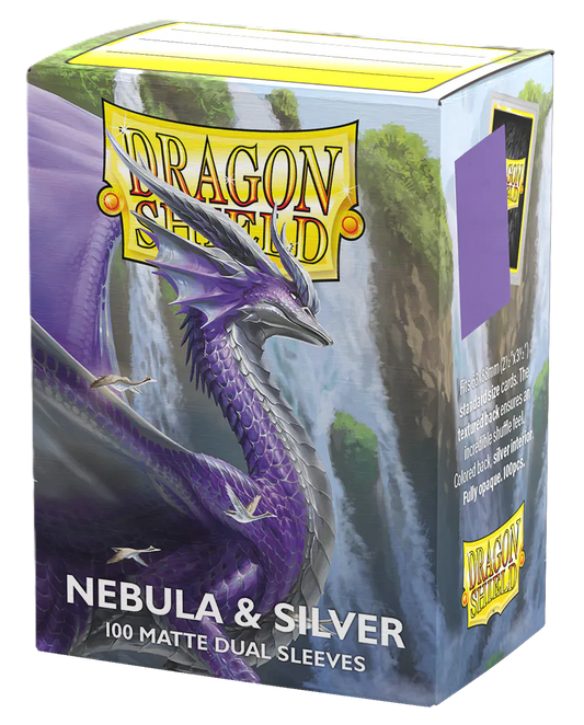 DS Matte Dual Nebula & Silver Sleeves 100ct