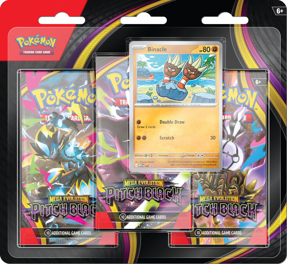Mega Evolution 05 Pitch Black - 3-Booster Blister