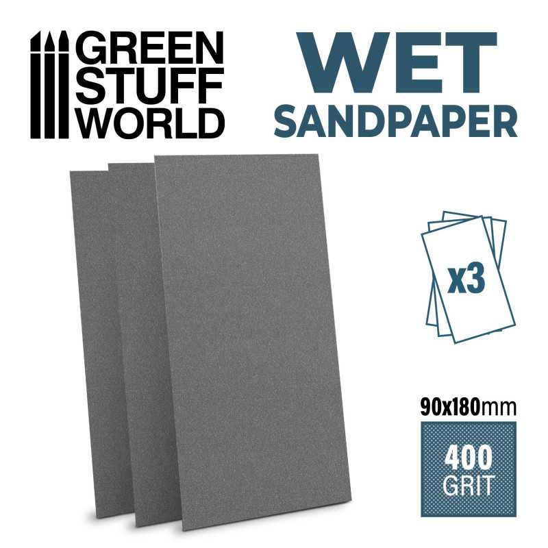 Wet water proof SandPaper 180x90mm - 400 grit