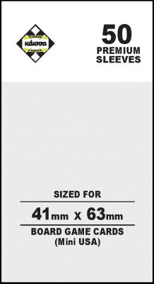 Kaissa Board Game Sleeves 41x63 (Mini USA) 50-Ct