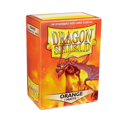 Dragon Shield Standard Sleeves - Matte Orange (100 Sleeves)