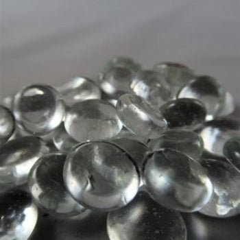 Chessex Gaming Glass Stones in Tube - Clear (40)