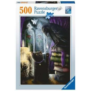Ravensburger Puzzle Raven and Cat in the Tower Room 500 τμχ