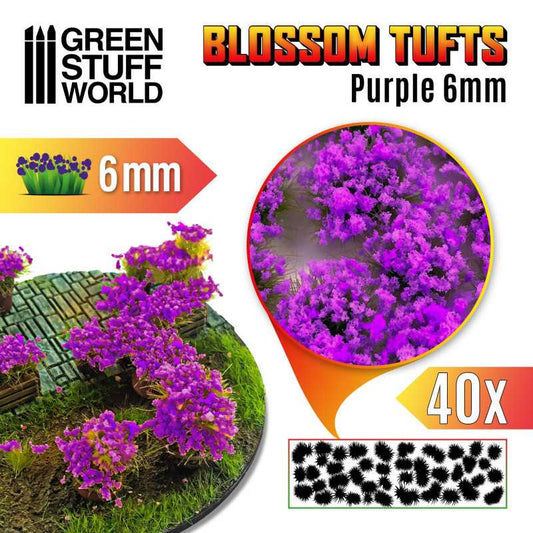 Blossom TUFTS - 6mm αυτοκόλλητο - ΜΩΒ Λουλούδια