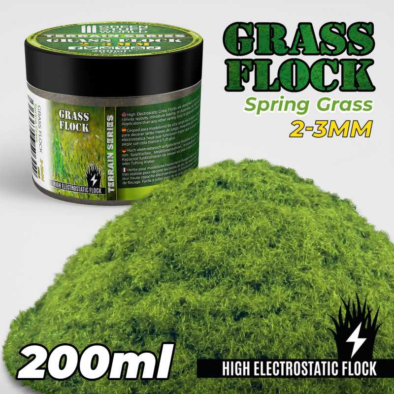 Static Grass Flock 2-3mm - SPRING GRASS - 200 ml